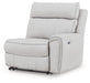 Social Pointe - Pearl / Ash - RAF Zero Wall Power Recliner - Tallahassee Discount Furniture (FL)