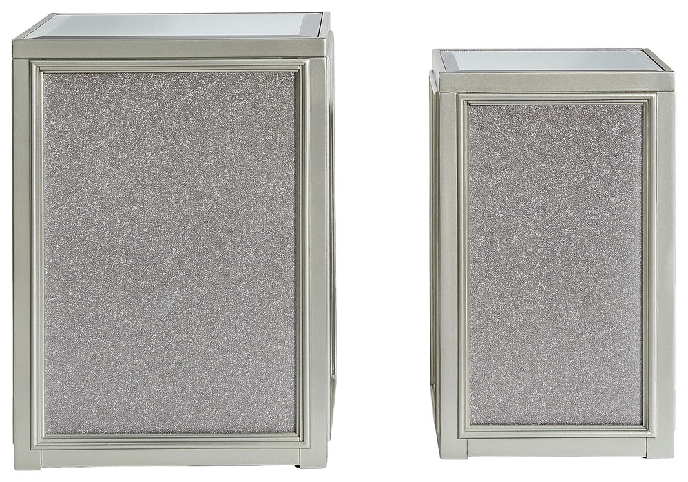 Traleena - Silver Finish - Nesting End Tables (Set of 2) - Tallahassee Discount Furniture (FL)