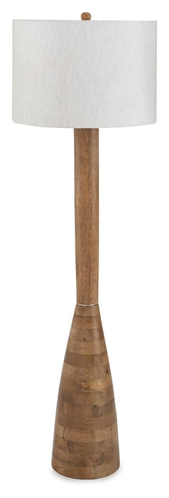 Ailsa - Natural Brown - Wood Floor Lamp - Tallahassee Discount Furniture (FL)