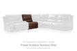 DeepWakes - Power Armless Recliner With Adjustable Headrest - Canyon - Tallahassee Discount Furniture (FL)