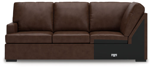 McDowlan - Coffee - LAF Sofa With Corner Wedge - Tallahassee Discount Furniture (FL)