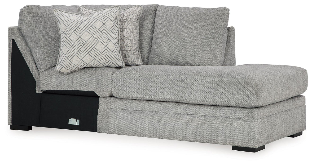 Casselbury - Cement - Raf Corner Chaise - Tallahassee Discount Furniture (FL)