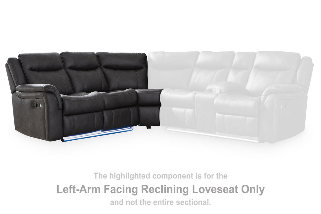 Sultan Meadow - Eclipse - LAF Reclining Loveseat - Tallahassee Discount Furniture (FL)