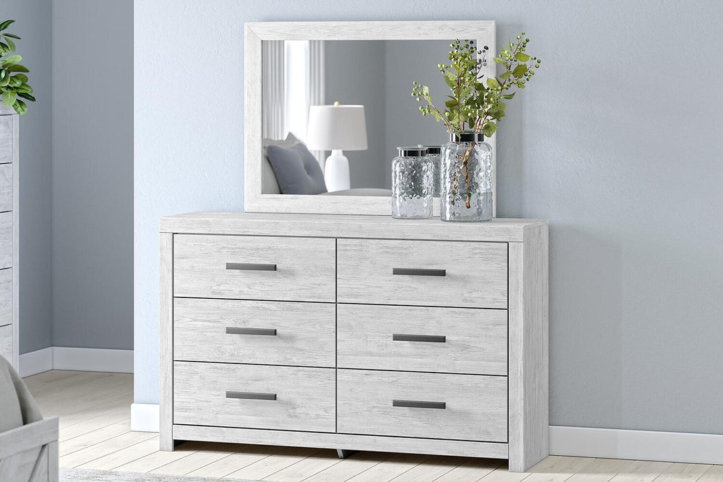 Cayboni - Dresser And Mirror - Whitewash - Tallahassee Discount Furniture (FL)