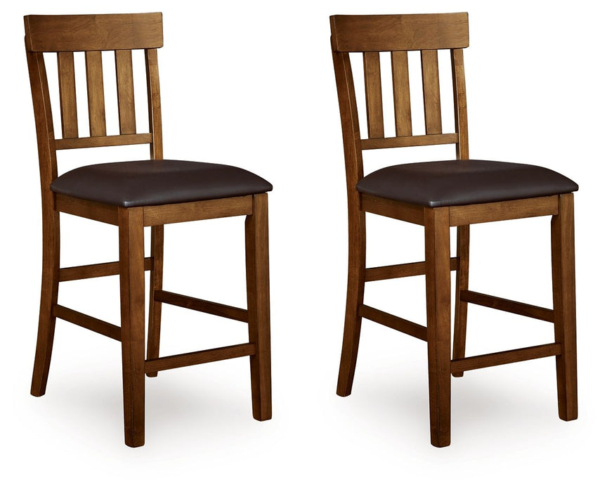 Ralene - Upholstered Barstool (Set of 2) - Medium Brown - Tallahassee Discount Furniture (FL)