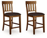 Ralene - Upholstered Barstool (Set of 2) - Medium Brown - Tallahassee Discount Furniture (FL)