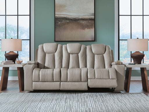 Elevate Edges - Reclining Sofa With Drop Down Table - Coin - Tallahassee Discount Furniture (FL)