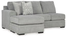 Casselbury - Cement - Laf Sofa Chaise - Tallahassee Discount Furniture (FL)