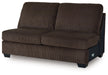 Kimlee - Chocolate - Armless Loveseat - Tallahassee Discount Furniture (FL)