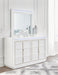 Chalanna - White - Dresser And Mirror - Tallahassee Discount Furniture (FL)