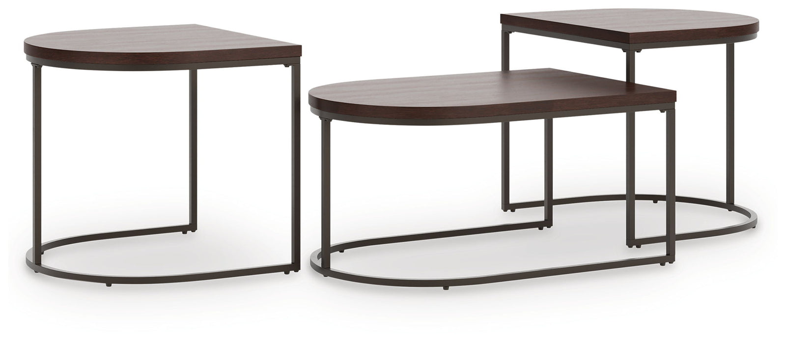 Vanmore - Dark Brown - Occasional Table Set (Set of 3) - Tallahassee Discount Furniture (FL)