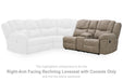 Pearce-Pike - RAF Reclining Loveseat With Console - Birch - Tallahassee Discount Furniture (FL)