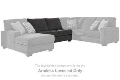 Tracling - Slate - Armless Loveseat - Tallahassee Discount Furniture (FL)