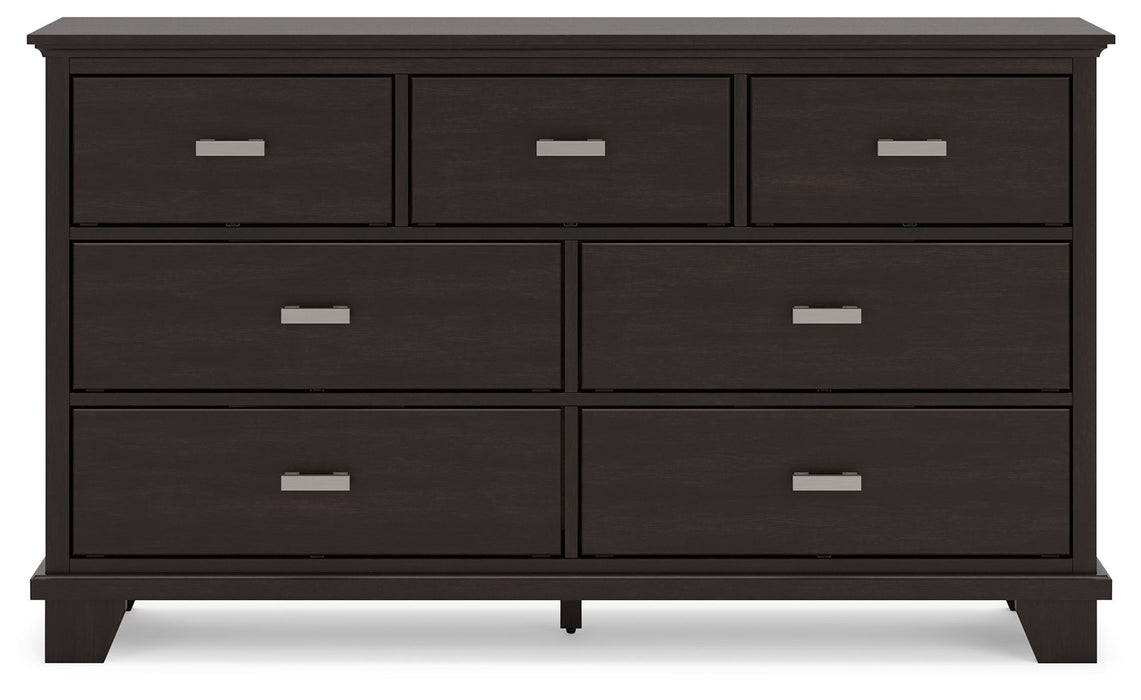 Covetown - Dresser - Dark Brown - Tallahassee Discount Furniture (FL)