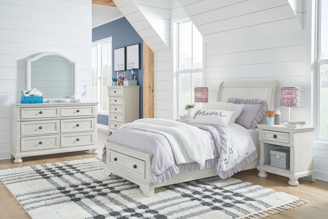 Robbinsdale - Youth Sleigh Storage Bedroom Set - Tallahassee Discount Furniture (FL)