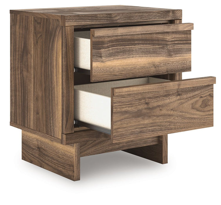 Chirason - Brown - Two Drawer Night Stand - Tallahassee Discount Furniture (FL)