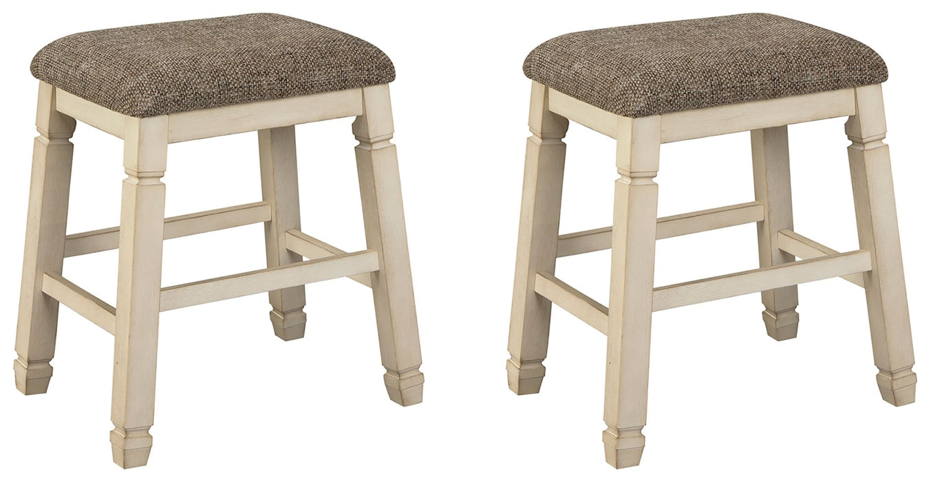 Bolanburg - Upholstered Stool (Set of 2) - Beige - Tallahassee Discount Furniture (FL)