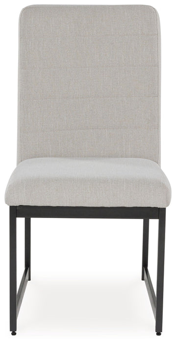 Tomtyn - Light Brown - Dining Upholstered Side Chair (Set of 2) - Tallahassee Discount Furniture (FL)