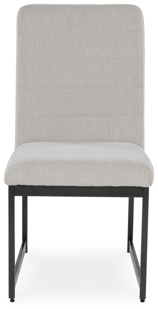 Tomtyn - Light Brown - Dining Upholstered Side Chair (Set of 2) - Tallahassee Discount Furniture (FL)