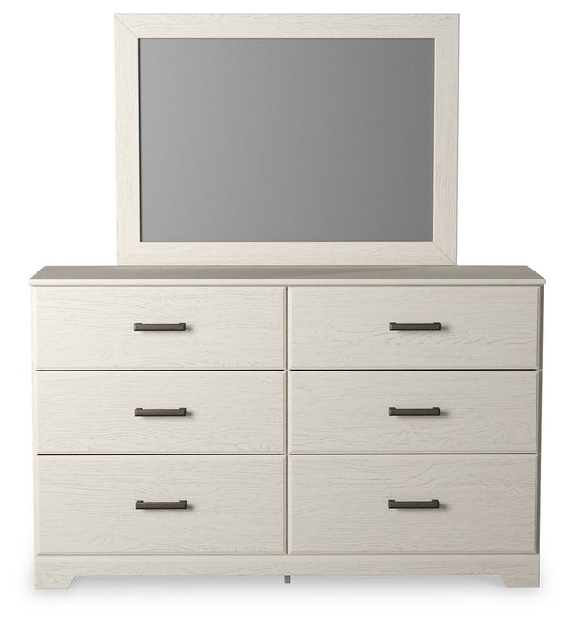 Stelsie - Dresser, Mirror - White - Tallahassee Discount Furniture (FL)