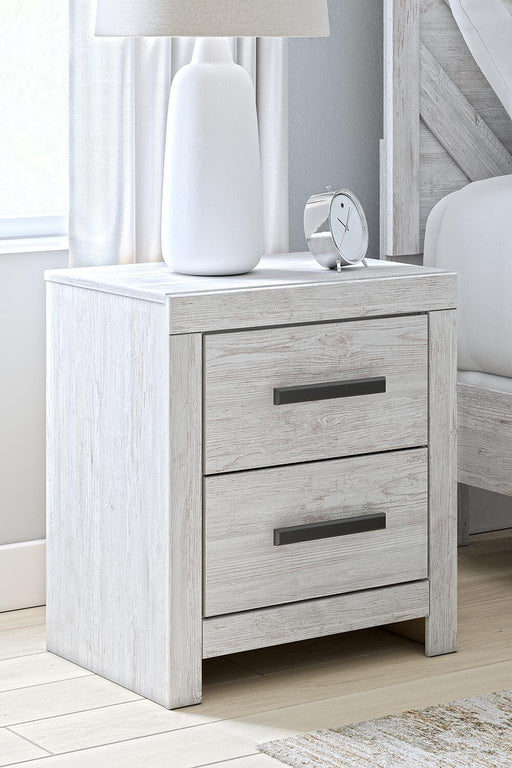 Cayboni - Two Drawer Night Stand - Whitewash - Tallahassee Discount Furniture (FL)