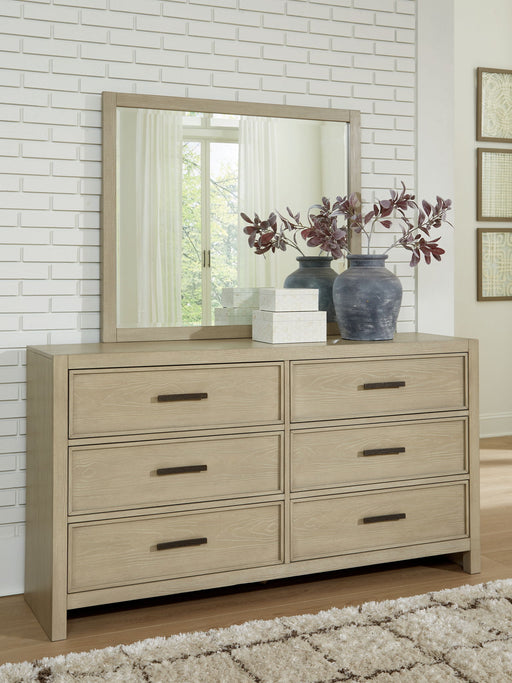 Calmoro - Dresser And Mirror - Gray - Tallahassee Discount Furniture (FL)