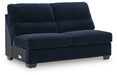 SimpleJoy - Armless Loveseat - Navy - Tallahassee Discount Furniture (FL)