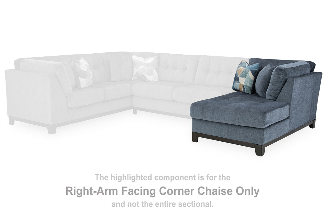 Maxon Place - Navy - Raf Corner Chaise - Tallahassee Discount Furniture (FL)