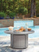 Half Moon Beach - Round Fire Pit Table - Gray - Tallahassee Discount Furniture (FL)