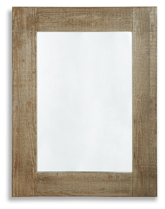 Waltleigh - Accent Mirror - Distressed Brown - Tallahassee Discount Furniture (FL)