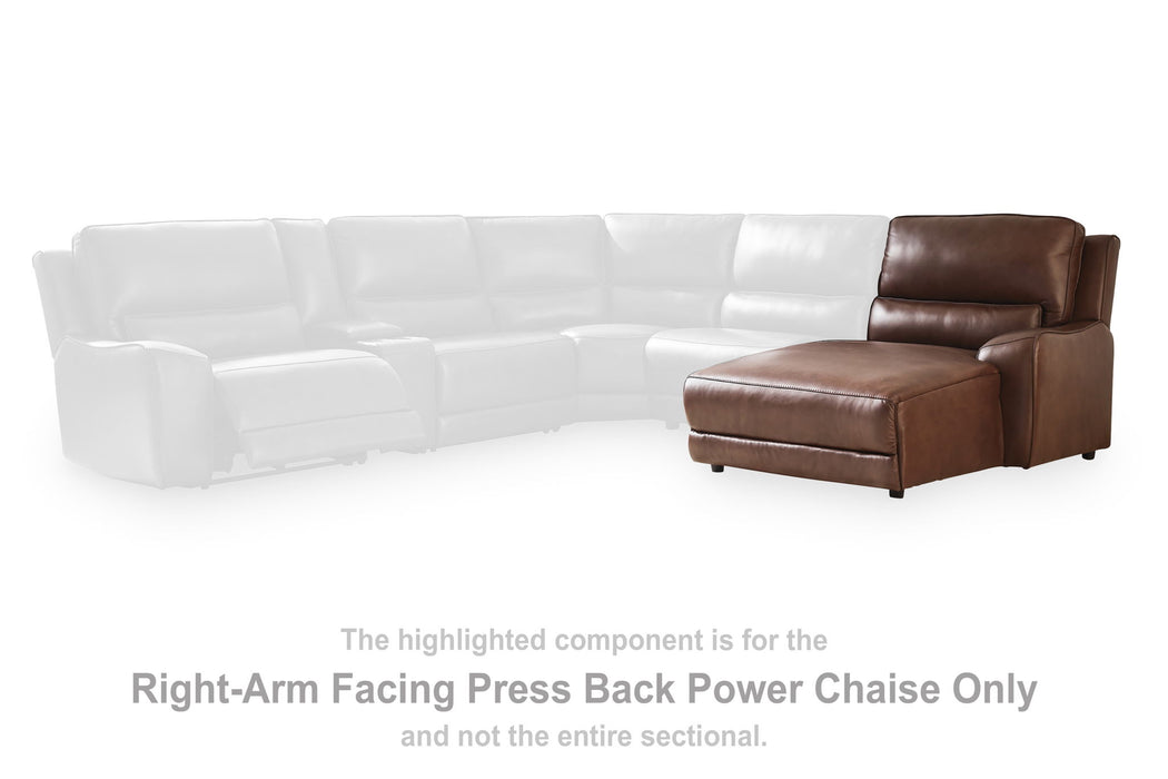 DeepWakes - RAF Press Back Power Chaise - Canyon - Tallahassee Discount Furniture (FL)