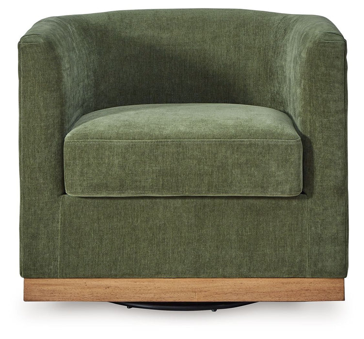 Jersonlow - Forest Green - Swivel Chair - Tallahassee Discount Furniture (FL)