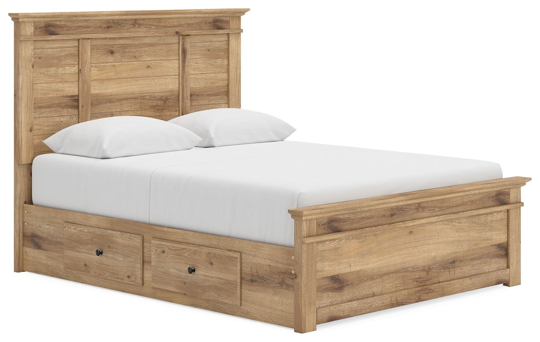 Makidern - Panel Storage Bed With Under Bed Storage Unit - Tallahassee Discount Furniture (FL)