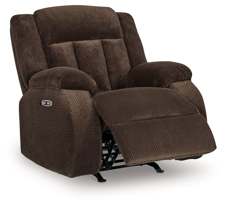 Free Wake - Power Rocker Recliner - Chocolate - Tallahassee Discount Furniture (FL)