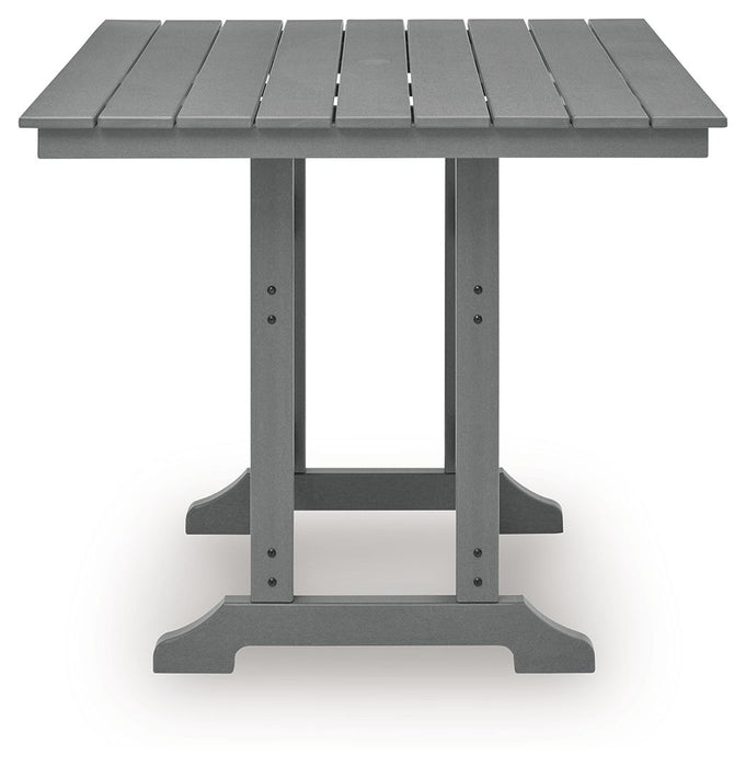 Sanctuary Beach - Square Counter Table With Umbrella Option - Dark Gray - Tallahassee Discount Furniture (FL)