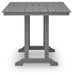 Sanctuary Beach - Square Counter Table With Umbrella Option - Dark Gray - Tallahassee Discount Furniture (FL)