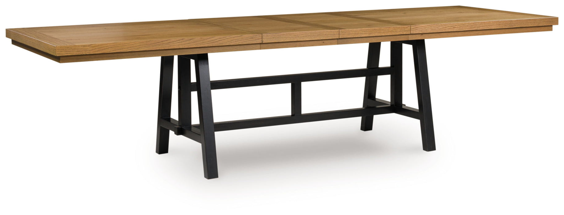 Galliden - Black / Brown - Rectangular Dining Room Extension Table - Tallahassee Discount Furniture (FL)