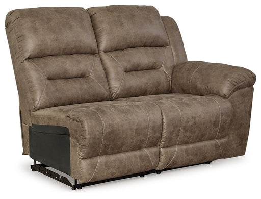Ravenel - Raf Reclining Power Loveseat - Faux Leather - Fossil - Tallahassee Discount Furniture (FL)