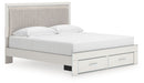 Zuraleus - Upholstered Panel Platform Storage Bed - Tallahassee Discount Furniture (FL)