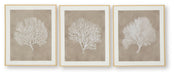 Hendridge - Taupe / White - Wall Art Set (Set of 3) - Tallahassee Discount Furniture (FL)