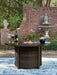Monterey Point - Round Fire Pit Table - Dark Brown - Tallahassee Discount Furniture (FL)