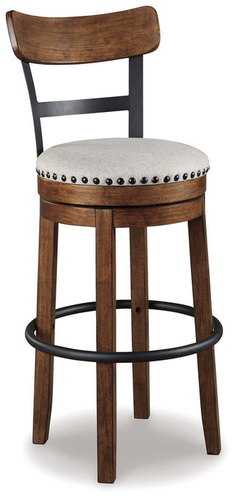 Valebeck - Tall Upholstered Swivel Barstool - Tallahassee Discount Furniture (FL)