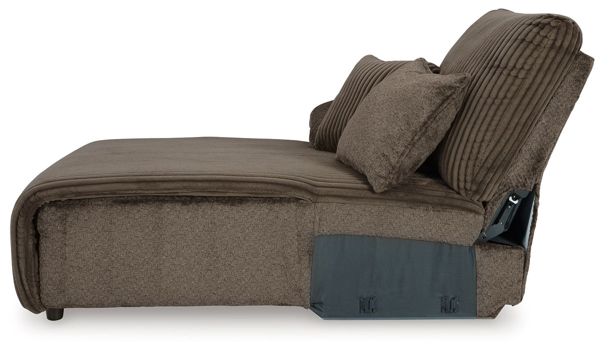 Top Tier - Chocolate - Laf Press Back Chaise - Tallahassee Discount Furniture (FL)