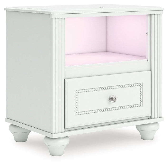 Kozlani - One Drawer Night Stand - White - Tallahassee Discount Furniture (FL)
