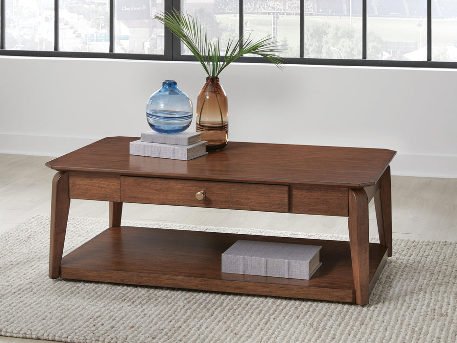 Trenmour - Rectangular Cocktail Table - Medium Brown - Tallahassee Discount Furniture (FL)