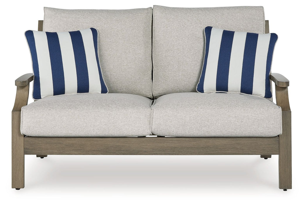 Rainier Ranch - Brown / Beige - Loveseat With Cushion - Tallahassee Discount Furniture (FL)