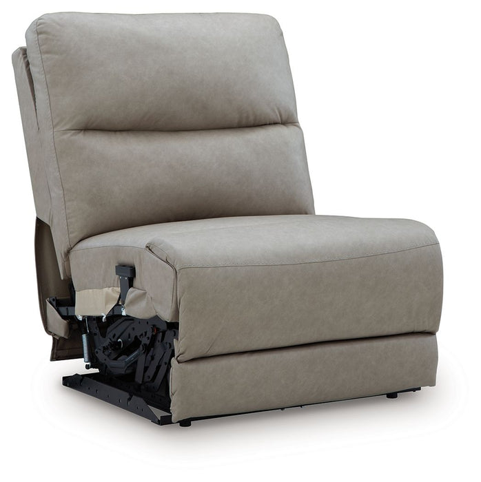 Narwhal Place - Pebble - Power Armless Recliner With Adjustable Headrest - Tallahassee Discount Furniture (FL)