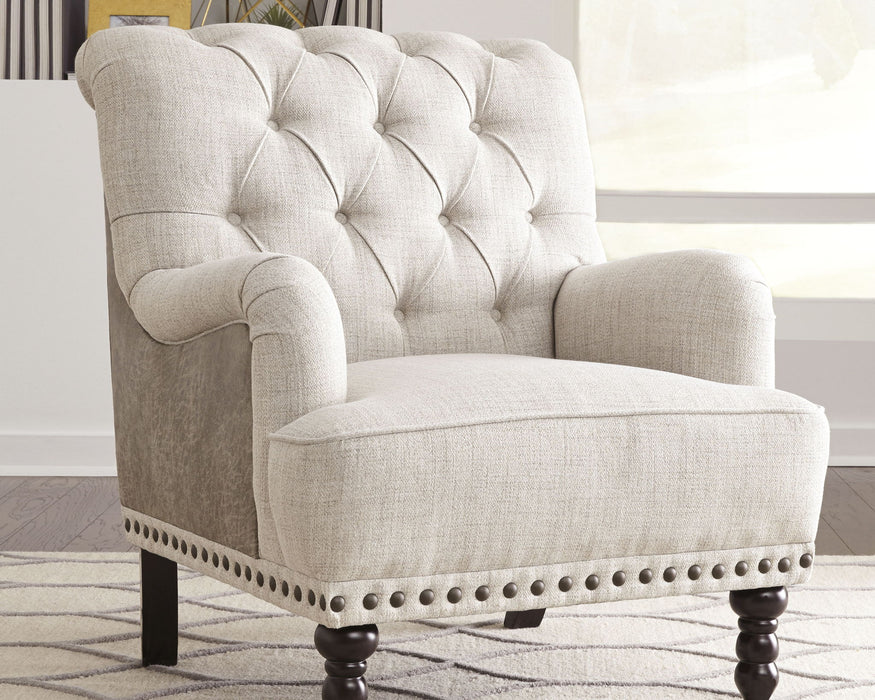Tartonelle - Ivory / Taupe - Accent Chair - Tallahassee Discount Furniture (FL)
