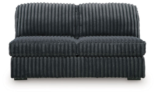 Midnight-Madness - Armless Loveseat - Gunmetal - Tallahassee Discount Furniture (FL)