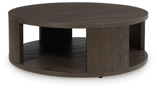 Neo - Rich Brown - Round Cocktail Table - Tallahassee Discount Furniture (FL)